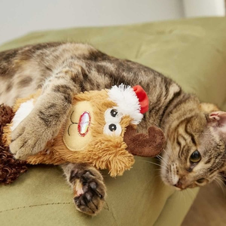 Kong Holiday Kickeroo Reindeer zabawka dla kota