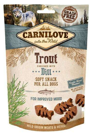 Carnilove soft snack trout & dill 200g