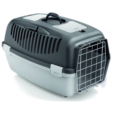 Stefanplast transporter gulliver 3 z metalowymi drzwiczkami szary