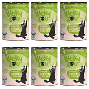 ZESTAW Lucky Lou Lifestage Kitten drób i wołowina 6 x 400 g