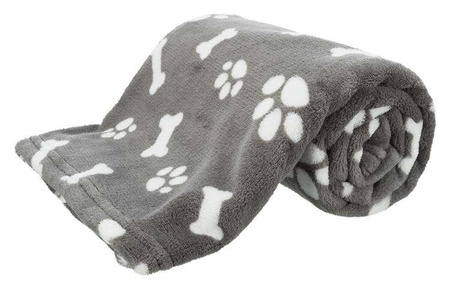 Kenny, kocyk, szary, plusz, 100 × 75 cm