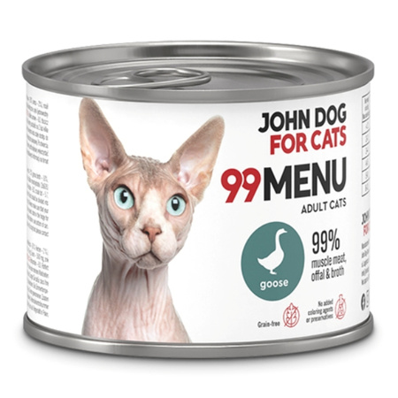 John Dog for Cats 99 Menu gęś 200 g