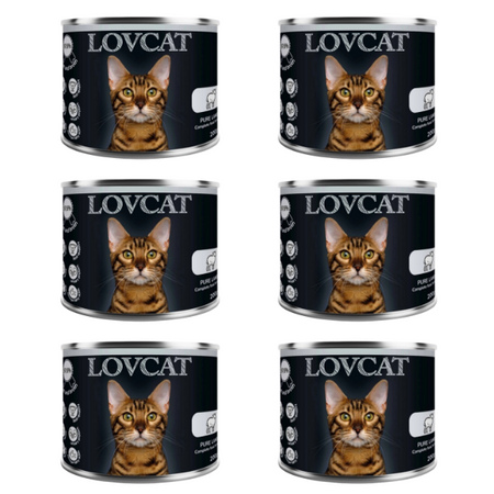 ZESTAW Lovcat Pure jagnięcina 6 x 200 g