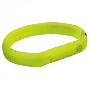 Obręcz z lampą błyskową  USB, L–XL: 70 cm/17 mm, zielona