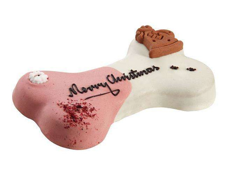 TORT DLA PSA   "MERRY CHRISTMAS" OWOCE LASU