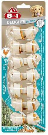 8in1 Dental Delights Bones XS 7szt