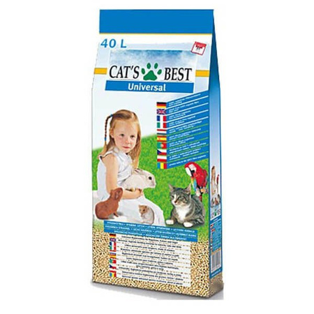 Żwirek drewniany cat's best universal 40l