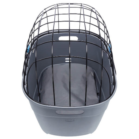 Kosz rowerowy na bagażnik, szary, 36 × 47 × 46 cm