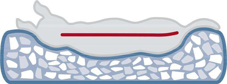 Noah vital, legowisko, jasnoszare, 80 × 60 cm