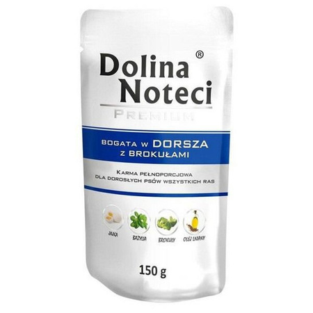 Dolina noteci premium dorsz z brokułami 150g