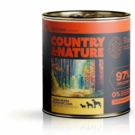 Country&Nature dziczyzna z żurawiną 850 g