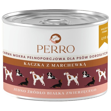 Perro kaczka z marchewką dla psa 410 g