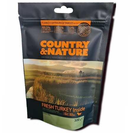 Country&Nature indyk z warzywami dla psa 300 g
