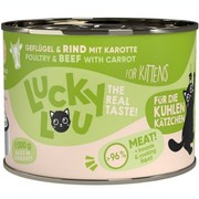 Lucky Lou Lifestage Kitten drób i wołowina 200 g