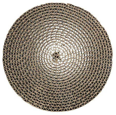 Drapak kartonowy z zabawkami, drewno/karton, 35 × 4 × 35 cm