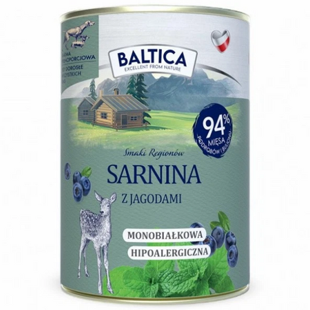 Baltica Smaki Regionów sarnina z jeżyną, 400 g