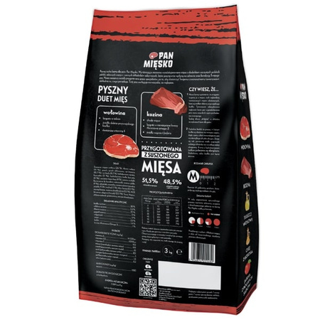 Pan Mięsko wołowina z koziną 9 kg