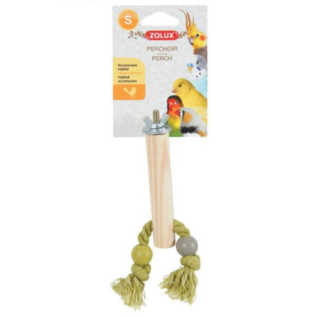 Zolux drewniana żerdka ze sznurkiem dla ptaka