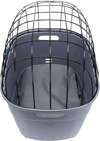 Kosz rowerowy na bagażnik, szary, 36 × 47 × 46 cm