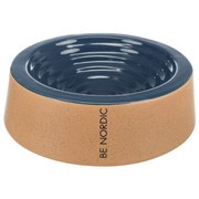 BE NORDIC, miska, dla psa, ciemnoniebieski/beżowy, ceramiczna, 0,5l/ 20 cm