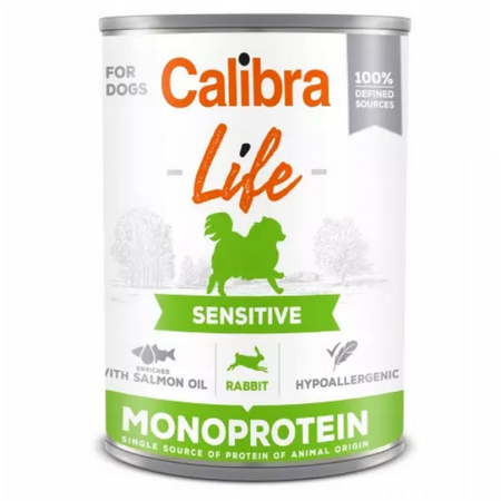 Calibra Life Dog Monoprotein Rabbit Puszka 400 g
