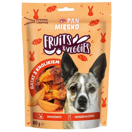 Pan Mięsko Fruits & Veggies Batat z królikiem 100 g