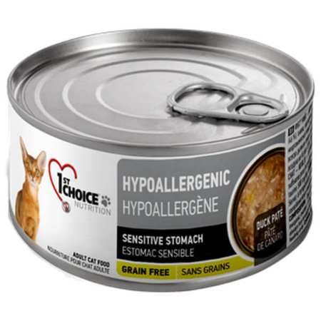 1st Choice Hypoallergenic kaczka dla kota 85 g