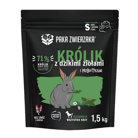 Paka Zwierzaka Seventh Heaven Puppy królik i dzikie zioła dla psa 1,5 kg
