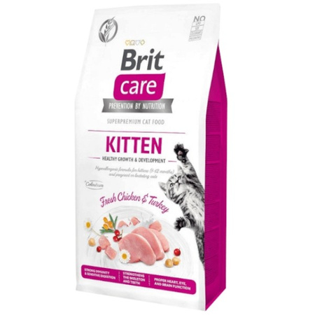 Brit Care Kitten Healthy Growth indyk i kurczak 400g
