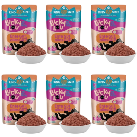 ZESTAW Lucky Lou Lifestage Adult Drób i kaczka saszetka 6 x 300 g