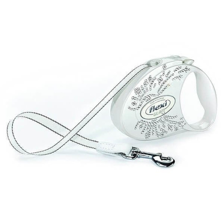 Flexi smycz glam s wings swarovski 3 m