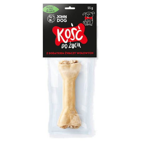 John dog kość do żucia z żwaczem wołowym dla psa 12 cm