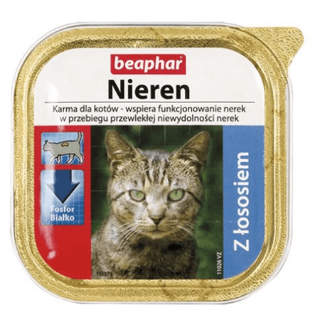 Beaphar nieren diet seelachs karma dla kotów z niewydolnością nerek z łososiem 100 g