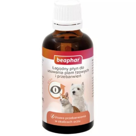 Beaphar łagodny płyn do usuwania plam łzowych 50 ml