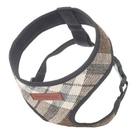 Szelki dla psa amiplay scout london s, l, xxl brązowe