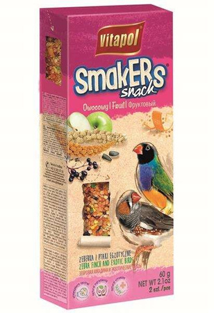 SMAKERS DLA ZEBERKI I PTAKÓW EGZOTYCZNYCH- OWOCOWY