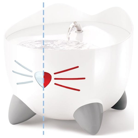 Pixi Fountain, fontanna dla kota, jasnoróżowa, 2,5l,  22x22x19,5 cm