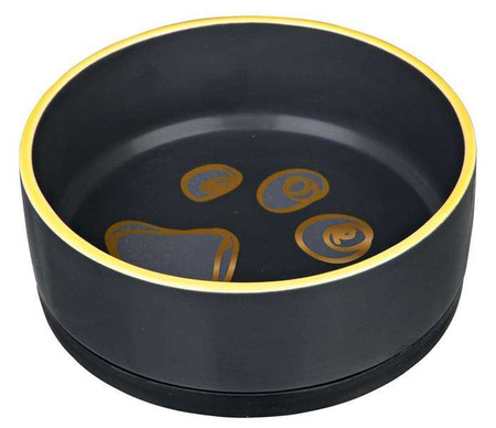 Miska ceramiczna z gumową podstawą, 0.75 l/ř 16 cm