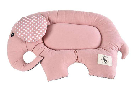 Słonik legowisko dla psów i kotów, różowe 52x33cm