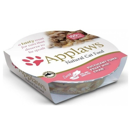 Applaws filet z tuńczyka z krabami tacka 60 g