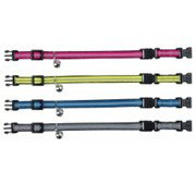 Obroża dla kota z podwójną klamrą, odblaskowa