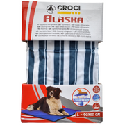 Croci Alaska mata chłodząca niebieskie paski 90x50 cm