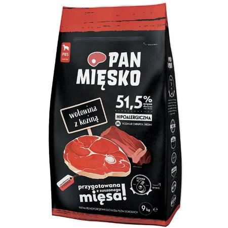Pan Mięsko wołowina z koziną 9 kg