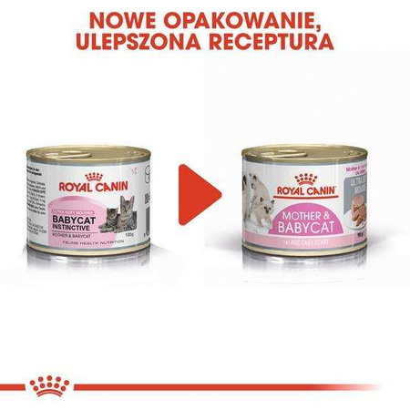 Royal canin mother & babycat instinctive mousse karma mokra - mus dla kociąt i kotek karmiących puszka 195g