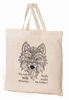 Torba bawełniana 38x42x10cm Zwierzaki - wilk