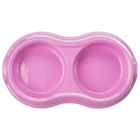 MISKA PLASTIKOWA PODWÓJNA, 2 × 0.2 l/o 11 cm