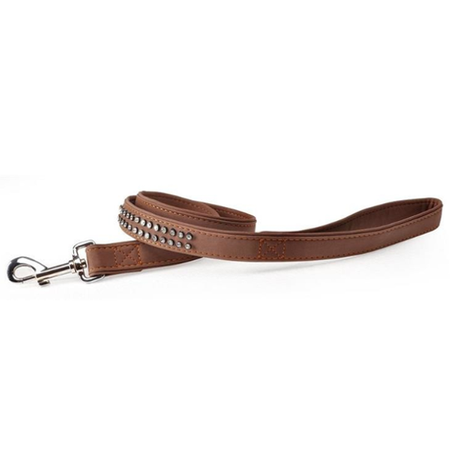 Smycz z cyrkoniami brązowa camon