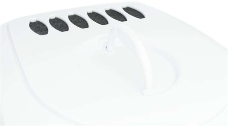 Primo XXL, kuweta kryta, biały/szary, 56 × 47 × 71 cm