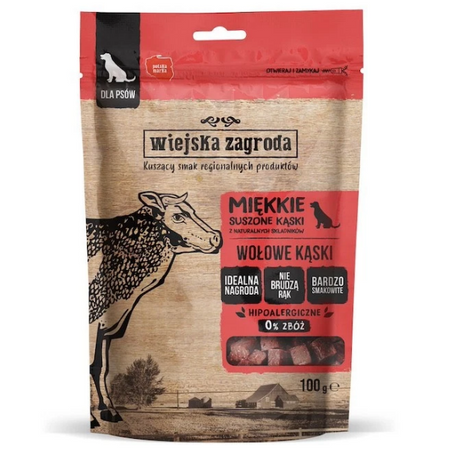 Wiejska Zagroda wołowe kąski dla psa 100 g