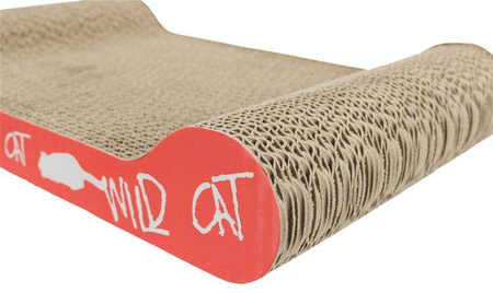 Drapak kartonowy Wild Cat , 41 × 7 × 24 cm, pomarańczowy